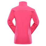 Dětská softshellová bunda membránou ALPINE PRO MULTO neon knockout pink