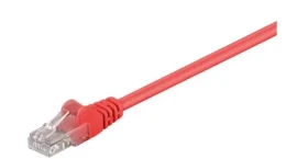 MicroConnect CAT5e U/UTP 1m červená / PVC (UTP501R)