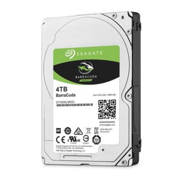 Seagate BarraCuda 4TB 128MB / Interné / 2.5" / SATA III / 128MB cache / 5400rpm / 2y (ST4000LM024)