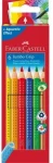 Faber-Castell Jumbo Grip - Pastelky trojhranné - 6 ks / rozmývateľné (110906)