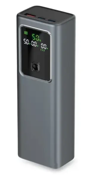 SBS Powerbanka LCD 20 000 mAh sivá / PD 100 W / displej