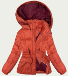Dámska zimná prešívaná bunda (15200) koralová - Goodlooking M
