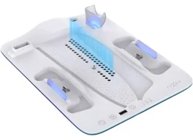 FIXED Dokovacia stanica pre PlayStation 5 čierno-biela / Dokovacia stanica / nabíjanie 2x DualSense / chladenie (FIXPS5PS-MCS-BW)