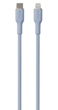 Puro Soft svetlo modrá / Dátový kábel / USB-C - Lightning MFi / 12 W / 1,5 m (PUCAPLTUSBCICONLBLUE)
