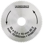 Proxxon 28011 tvrdokovový pílový kotúč 50 x 10 x 0.5 mm Počet zubov (na palec): 80 1 ks; 28011