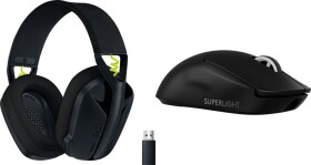 Logitech G435 Czarne (981-001050) + G PRO X SuperLight 2 (910-006630)