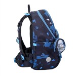 Ergonomický školský plecniak Frii of Norway Easy 22l Dinosaur Dark Blue EUR