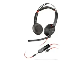 Poly Blackwire 5220 čierna / Náhlavná súprava / mikrofón / dve slúchadlá / USB-C/A / 3.5mm jack (8X231AA)