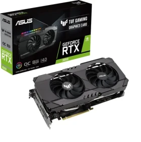 Asus TUF GAMING RTX3050 OC / 1552-1875MHz / 8GB GDDR6 / 128-bit / 2x HDMI+3x DP / (8) (90YV0HM4-M0NA00)