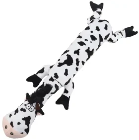 HUHUBAMBOO Plyšová hračka pre psov krava 58 cm / S pískatkom / Polyester (353896)