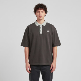 Tričko Playboy x FTSHP Short Sleeve Polo Dark Grey M