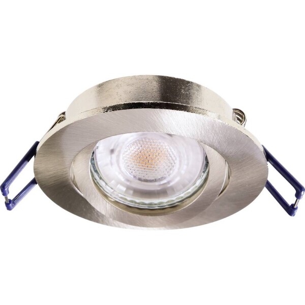 Deko Light Samsola, rund, gebürstet, Silber 110040 stropná lampa strieborná (kartáčovaná); 110040