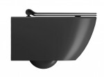 GSI - PURA závesná WC misa, Swirlflush, 36x55cm, čierna dual-mat 881526