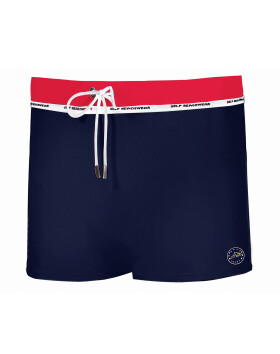 Pánske plavky Sport Collection L4N - Self 3XL tm.modrá/červená