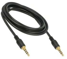 DeLock Stereo Jack 3.5 mm 4pin kábel samec-samec čierny / Audio kábel / 3 m (85601)