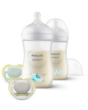 Philips AVENT Novorodenecká sada Natural Response SCD837/11 / Dojčenská sada / fľaštička 260 ml / cumlík / cumlík