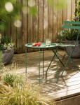 Garden Trading Skladací zahradný stolík Thistle Green Ø 46 cm