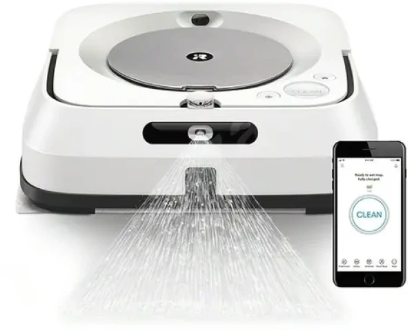 IRobot Braava Jet m6 / Robotický mop / iAdapt 3.0 / suché a mokré upratovanie / Virtuálna stena / Wi-Fi / biela (m613840)