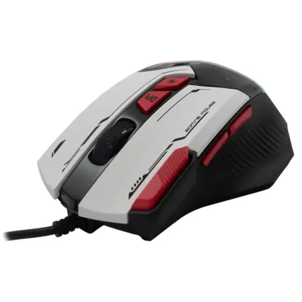 Baracuda Manta Herná myš / Herná myš / Optický / 8D / 12800 dpi / 1.5m / USB / 81g / biela (MANTA-W)