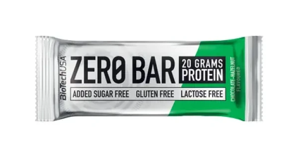 BioTech Zero Bar 50 g chocolate lieskový orech (10499)