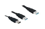 DeLock USB Type-A - Type-A / USB kábel / USB 3.2 Gen 1 (5 Gbps) / 60 cm (82908)