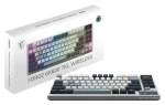 MSI FORGE GK600 TKL Sky modrá / Bezdrôtová herná klávesnica / mechanická / 2.4GHz / BT / RGB / UK Layout (S11-43DEP01-HH9)