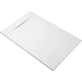 CERANO - Sprchová vanička obdélníková Enzo - SMC/minerální kompozit - strukturovaná bílá matná - 100x90x3 CER-666064