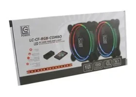 LC-Power LC-CF-RGB-COMBO / Sada RGB ventilátorov a LED osvetlenie / pre PC skriňu (LC-CF-RGB-COMBO)