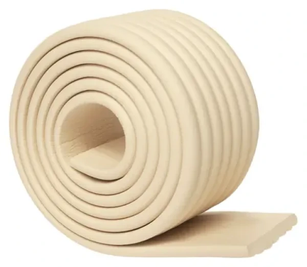 SIPO Ochranná penová páska na hrany krémová / 2 m / šírka 75 mm / hrúbka 8 mm / vr. lepiace pásky 3M