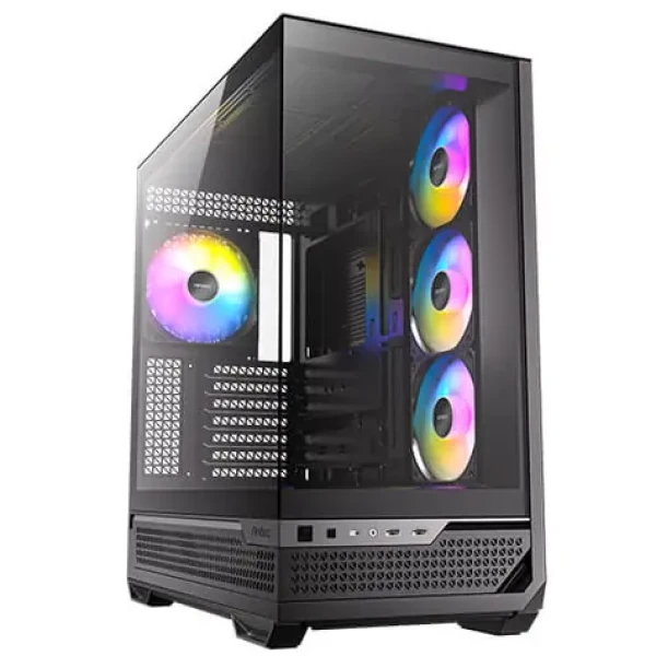 Antec C7 ARGB čierna / E-ATX / 2x USB-A / 1x USB-C / 3x 120mm ARGB + 1x 140mm ARGB / bez zdroja / priehľadná bočnica (0-761345-10135-6)