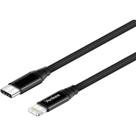 YENKEE YCU 631 USB-C na Lightning kábel čierna / dĺžka 1m / 3A (8590669285167)