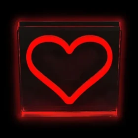 2Kids Toys LED NEON LIGHT lampička Srdce červené (2D98121)