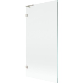 MEXEN/S - Lunar L vaňová zástena FIX 90 x 150, transparent, nikel kartáčovaný 897L-090-000-97-00