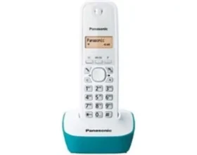 Panasonic KX-TG1611FXC / prenosný telefón / CLIP / pamäť na 50 mien / modrozelený (KX-TG1611FXC)