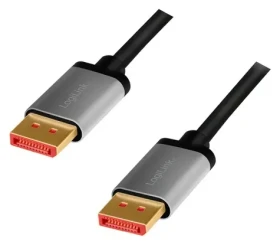 LogiLink DisplayPort 1.4 čierno-šedá / Kábel DisplayPort / 3 m / 8K/60 Hz (CDA0106)
