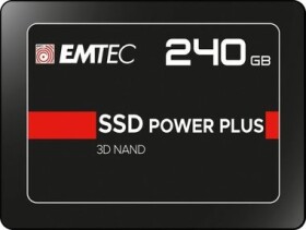 EMTEC Power Plus X150 240GB / 2.5 / SATA III / 3D TLC / R: 520MBps / W: 500MBps / IOPS: 70Kamp;80K / MTBF 2mh / 3y (ECSSD240GX150)