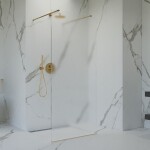 Sprchová zástena Walk-in 120 cm SAT vo farbe profilu zlatá SATBWI120MSZAVZ SATBWI120MSZAVZ