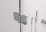 CERANO - Sprchovací kút Volpe Duo Ľ/P - 6 mm - chróm, transparentné sklo - 120x120x190 - zalamovacie CER-670672