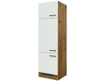 Kuchynská skriňa pre vstavanú chladničku Avila GIT60, dub lancelot/krémová, šírka 60 cm%
