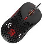 SPC Gear LIX+ čierna / optická / drôtová / herná / 12000dpi / PMW3360 / 6 tlačidiel / RGB / USB (SPG050)