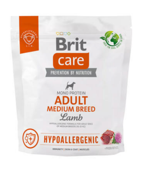 Brit Care Dog Hypoallergenic Adult Medium Breed - 1kg