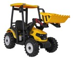 Mamido Detský elektrický traktor MEGA D68 24V s prívesom žltý