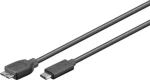 MicroConnect kábel USB C (M) - microUSB3.0 B (M) 0.6m čierna / 5000Mbit/s (USB3.1CAMIB3.06)