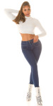 Sexy Highwaist Push-Up Jeans with pocket details denimblue