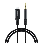 Choetech AUX007 Lightning (M) - Jack 3.5mm (M) 1 m čierna / Audio kábel / prepojovací