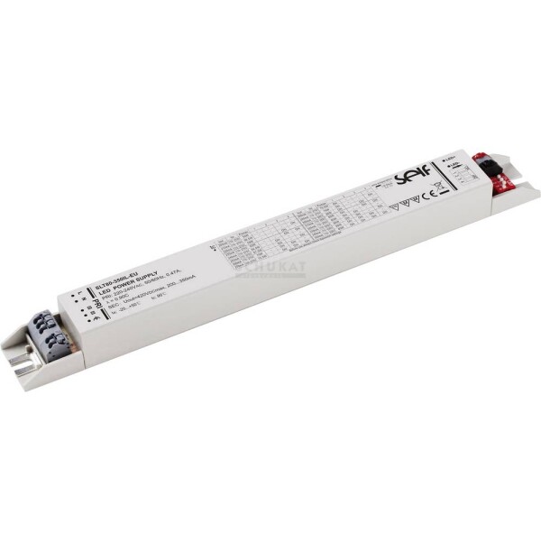 Self Electronics SLT80-700IL-EU LED driver konštantný prúd 80 W 325 - 700 mA 60 - 246 V/DC nastaviteľný, ochrana proti prepätiu, prepätia, bez možnosti; SLT80-700IL-EU