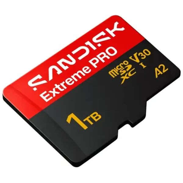 SanDisk Extreme PRO microSDXC 1TB + adaptér / Class 10 / UHS-I / U3 / čítanie: až 250 MB/s / zápis: až 170 MB/s (SDSQXCJ-1T00-GS6MA)