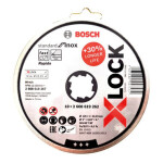 BOSCH X-LOCK Standard for Inox Plochý rezný kotúč,, 125 × 1 × 22,23 mm, 10ks 2608619267