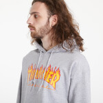 Mikina Thrasher Flame Logo Hoody Melange Grey S