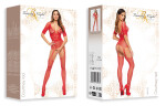 Bodystocking Courtney red - BEAUTY NIGHT FASHION Červená S/L